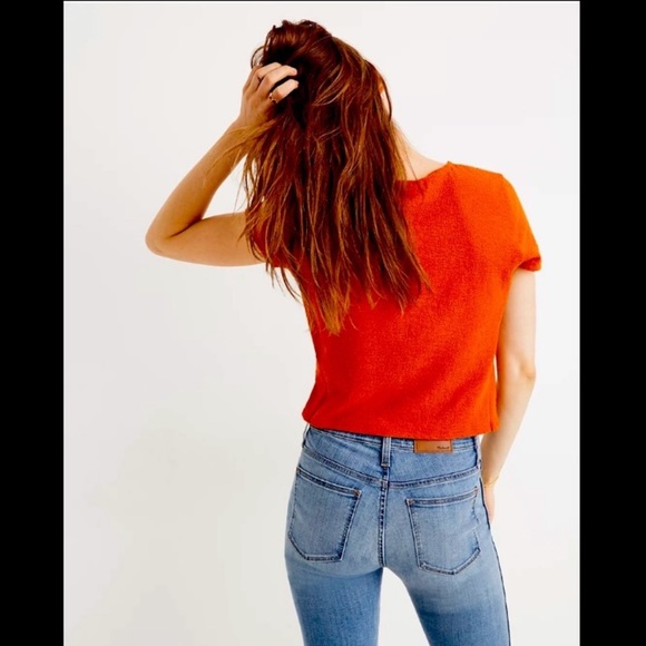 Madewell, Texture & Thread Wrap-Tie Top, lightweight ***RUNS BIG*** - Picture 3 of 9